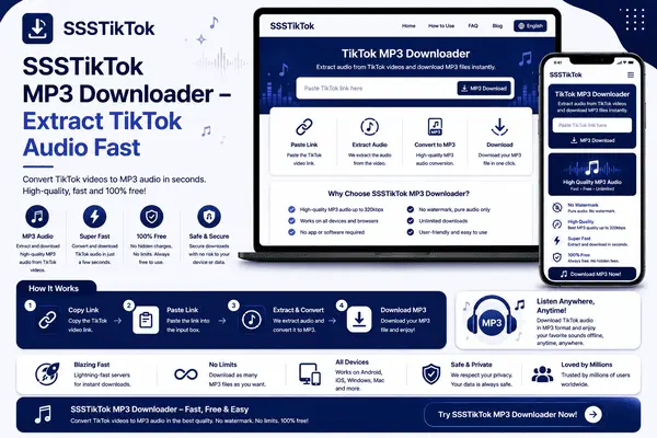 SSSTikTok MP3 Downloader – Extract TikTok Audio Fast